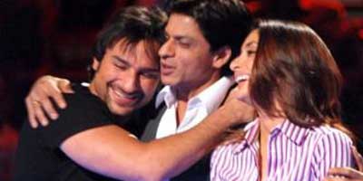 Saif & Kareena with Shahrukh